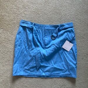 superdown light blue skirt with belt; large